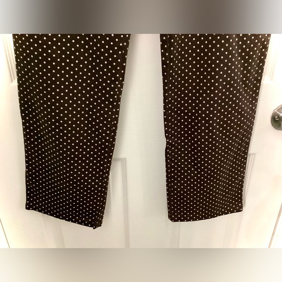 Chaps Brown and Cream Poke A Dot Pants - Picture 5 of 11